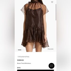 Beaux Tiered mini dress by Simkhai